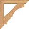 Ekena Millwork Balboa Traditional Smooth Bracket w/ Offset Brace, Western Red Cedar, 5 1/2"W x 28"D x 28"H BKT0604X28X28BOA01SWR - alternate 3